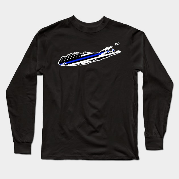 Long sleeve thin blue line shirts cheap